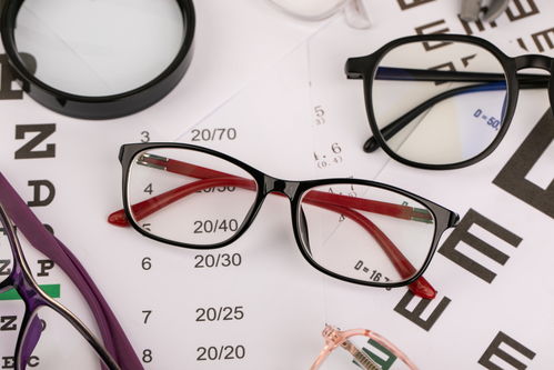 黑框近视眼镜护眼爱眼日近视眼摄影图 摄影