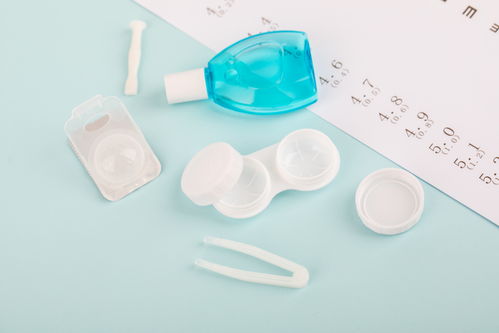 隐形眼镜配套用具护眼爱眼日近视眼摄影图 摄影