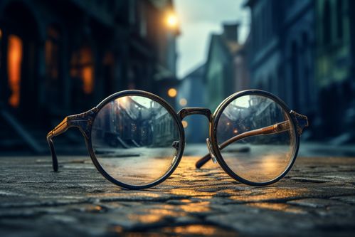 近视眼镜产品摄影图 摄影图